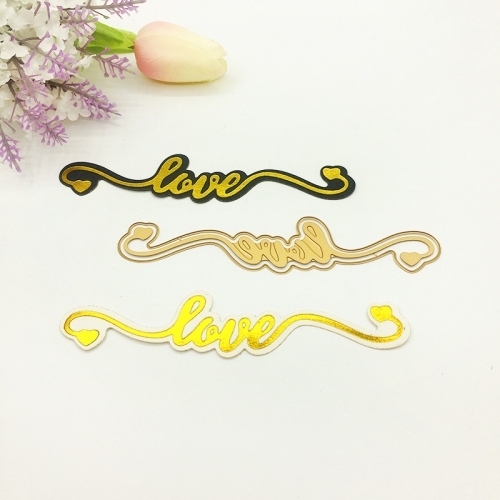 Hot foil plate carbon steel metal dies word foil plate cuting dies